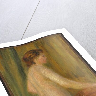 Nude with bath towel, c.1900 by Pierre Auguste Renoir