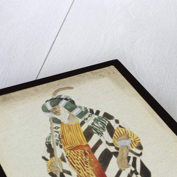 Costume design for a dancer from 'Suite Arabe' by Leon Bakst