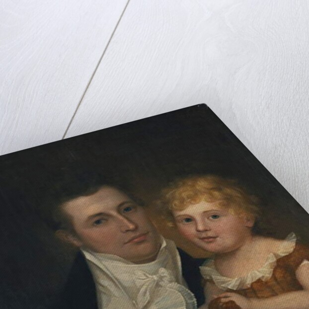 Portrait of Dr. Samuel Simes and his daughter, Mary Jane by James the Elder Peale