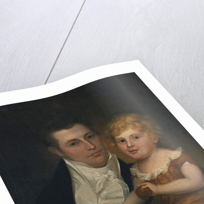 Portrait of Dr. Samuel Simes and his daughter, Mary Jane by James the Elder Peale