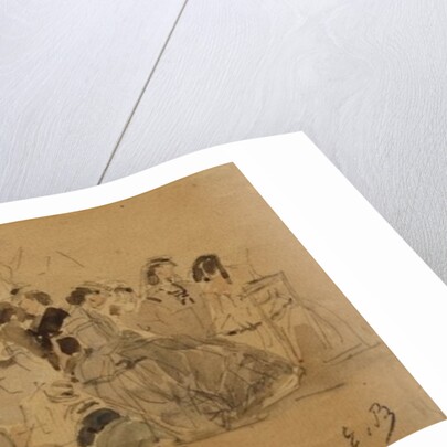 Afternoon on the Beach, c.1865 by Eugene Louis Boudin