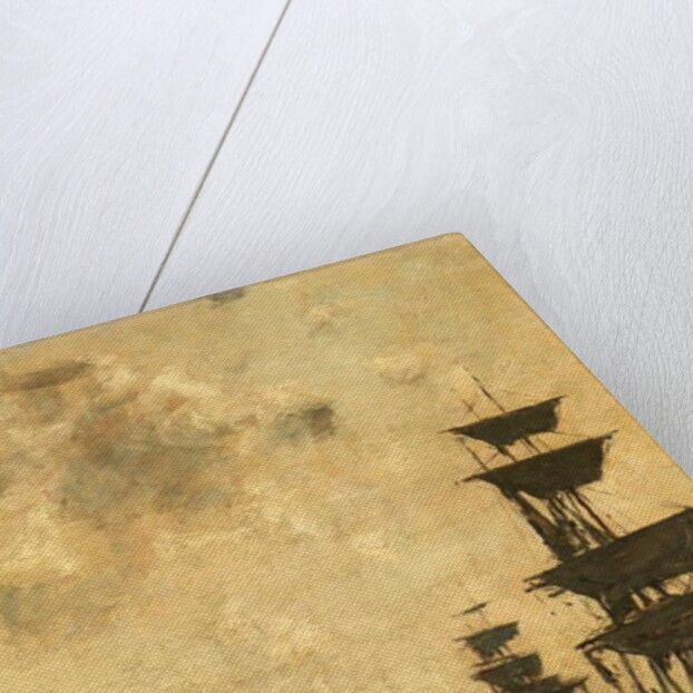 Deauville: Schooners at Anchor, 1887 by Eugene Louis Boudin