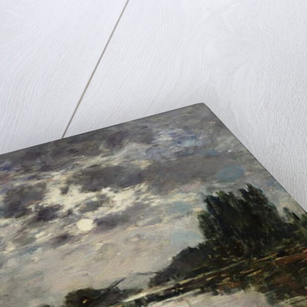 Moonlight, Canal de St. Valery, 1891 by Eugene Louis Boudin