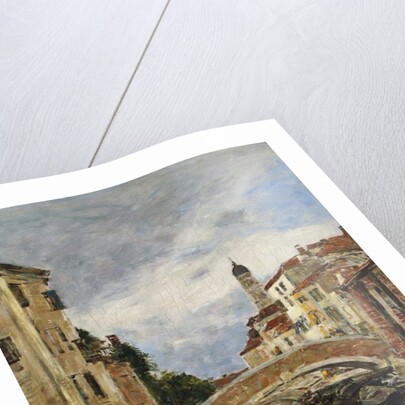 A Small Venetian Canal, 1895 by Eugene Louis Boudin