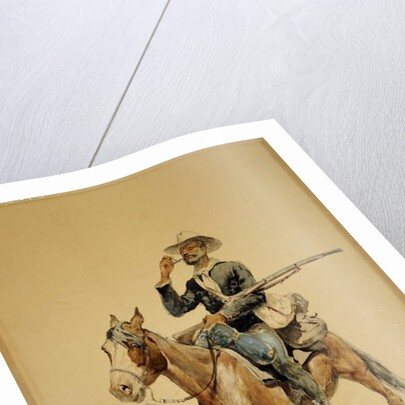 A Mounted Infantryman, 1890 by Frederic Remington