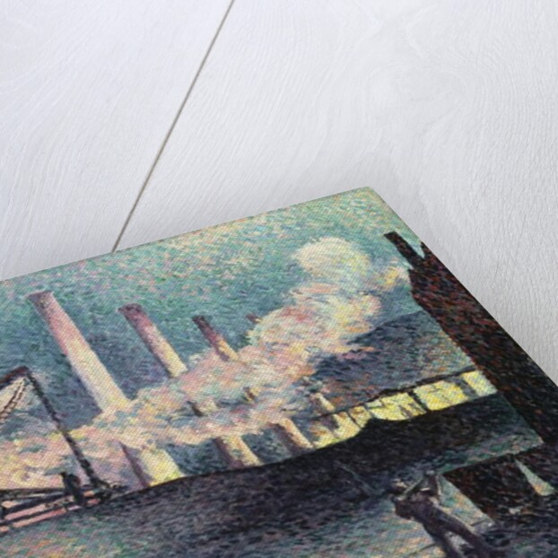 Factory Chimneys at Couillet, 1903 by Maximilien Luce