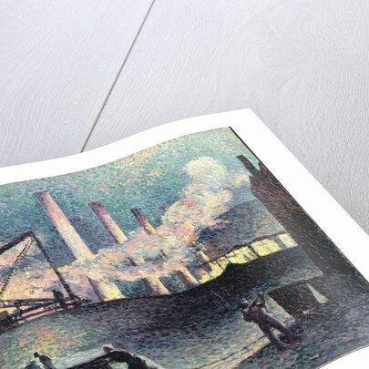 Factory Chimneys at Couillet, 1903 by Maximilien Luce