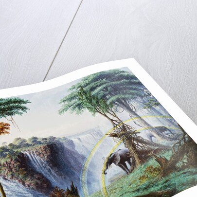 The Mosi-O-A-Tunya or Victoria Falls, Zambesi River, 1874 by Thomas Baines