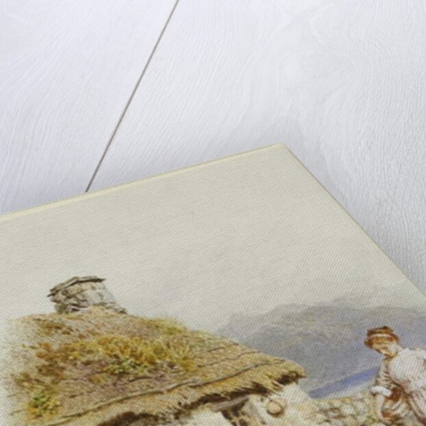 A Highland Cottage by Myles Birket Foster