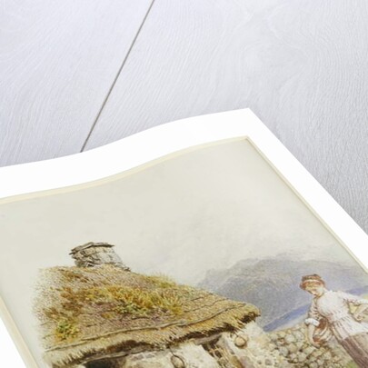 A Highland Cottage by Myles Birket Foster