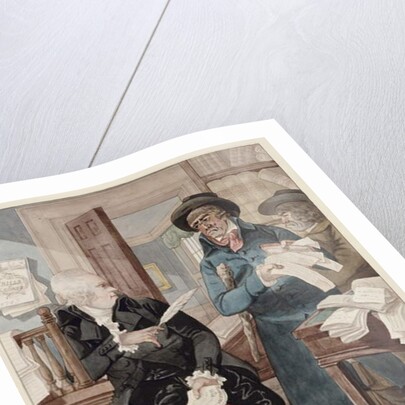 A Bailiff and and Attorney - a Match for the Devil by Robert Dighton