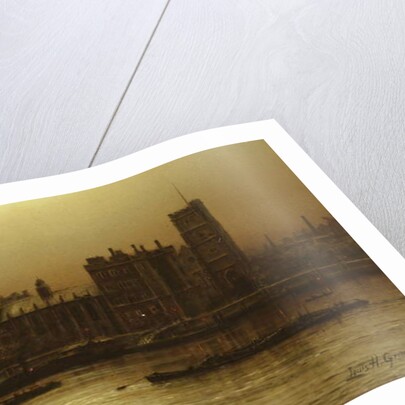 Lambeth Palace, London, 1895 by Louis Grimshaw