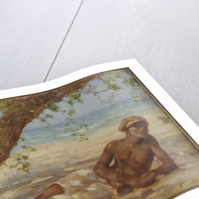Samuel under a Tree, Jamaica by Henry Scott Tuke