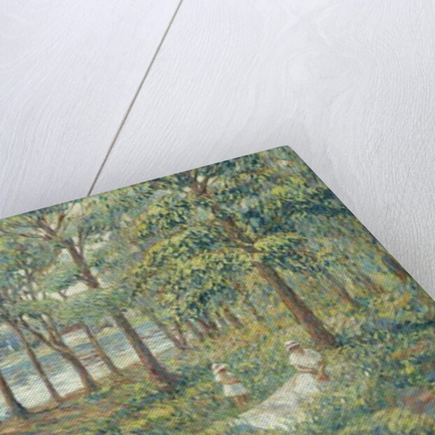 Madame Lebasque and her son on the bank of the Marne, 1899 by Henri Lebasque