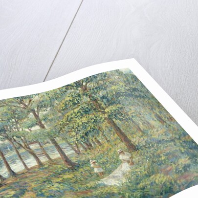 Madame Lebasque and her son on the bank of the Marne, 1899 by Henri Lebasque