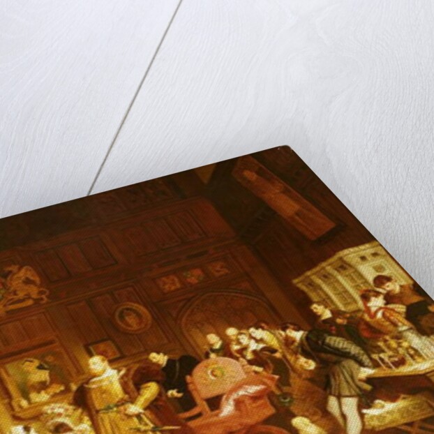 Henry VIII and Anne Boleyn observed by Queen Katherine, 1870 by Marcus Stone