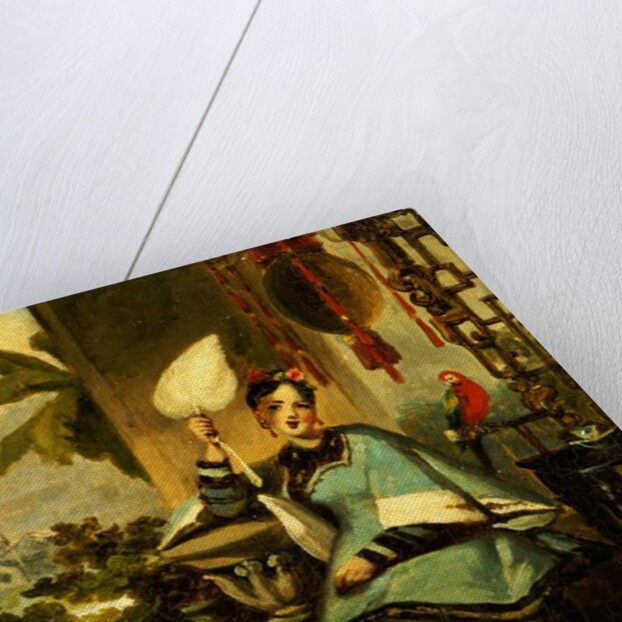 Portrait of a Girl with a Parrot by George Chinnery