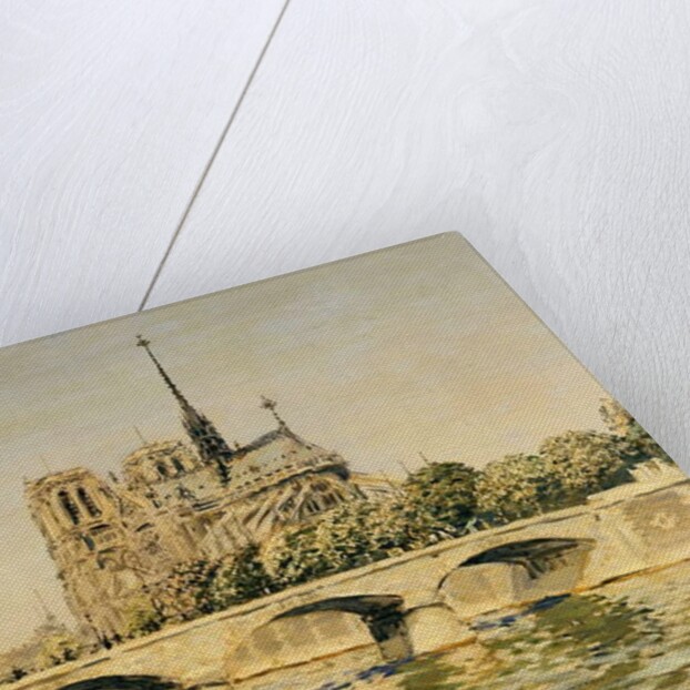 Notre Dame and the Seine by Jean Francois Raffaelli