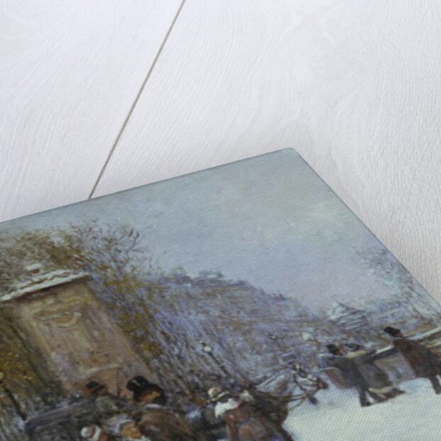 The Promenade in Paris by Jean Francois Raffaelli