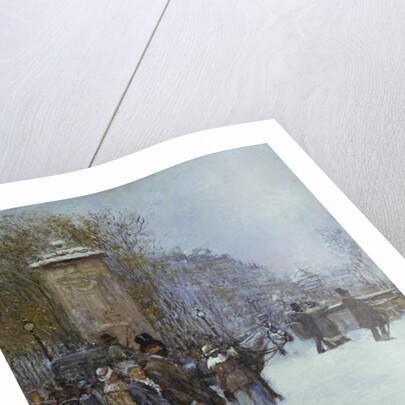 The Promenade in Paris by Jean Francois Raffaelli