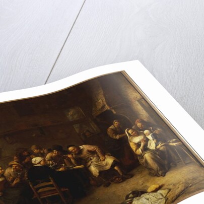 Peasants drinking and smoking in an Inn by Gillis van Tilborgh