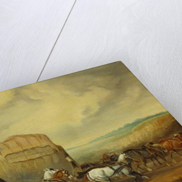 The Exeter to London Royal Mail passing William Downe's Exeter Wagon by Charles Cooper Henderson