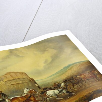 The Exeter to London Royal Mail passing William Downe's Exeter Wagon by Charles Cooper Henderson