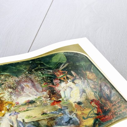 The original sketch for The Fairy's Banquet by John Anster Fitzgerald