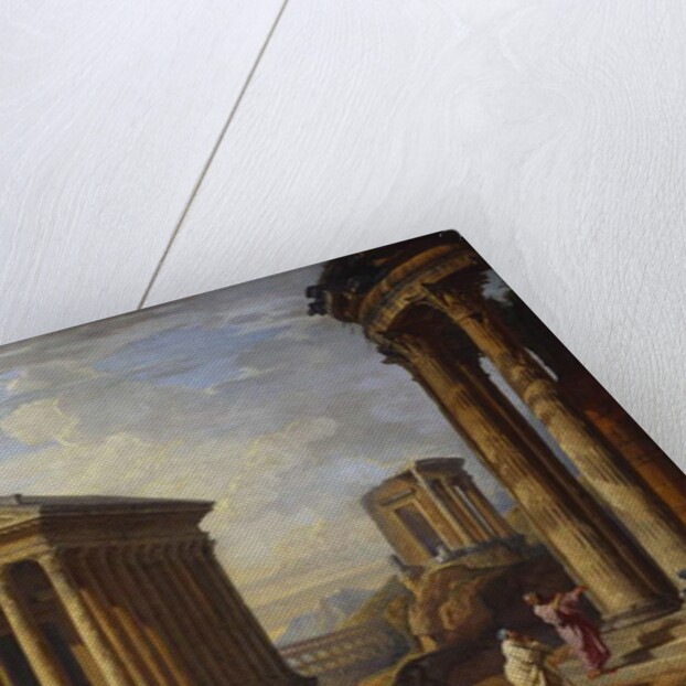 A Capriccio of Classical Ruins, 1793 by Giovanni Paolo Pannini or Panini