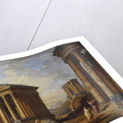 A Capriccio of Classical Ruins, 1793 by Giovanni Paolo Pannini or Panini