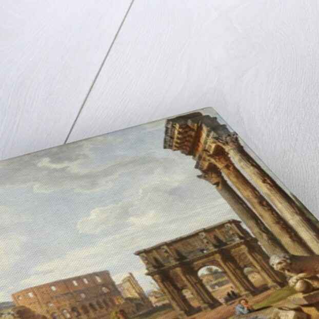 A Capriccio view of Rome, 1743 by Giovanni Paolo Pannini or Panini