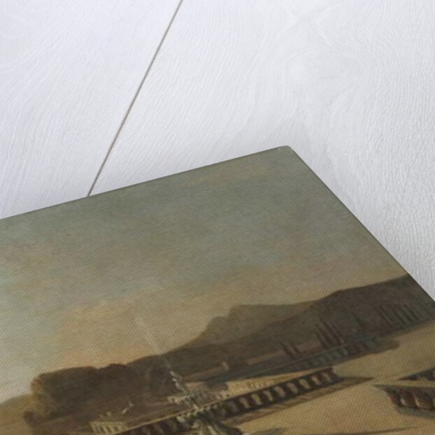 Figures on a Moonlit Terrace by Francis Danby