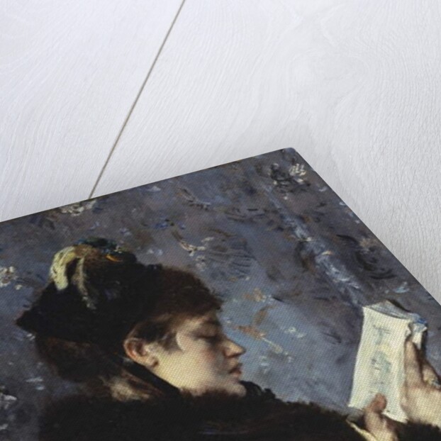 A Portrait of Madame Brizat from the Comedie Francaise by Alfred Emile Stevens