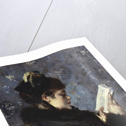 A Portrait of Madame Brizat from the Comedie Francaise by Alfred Emile Stevens