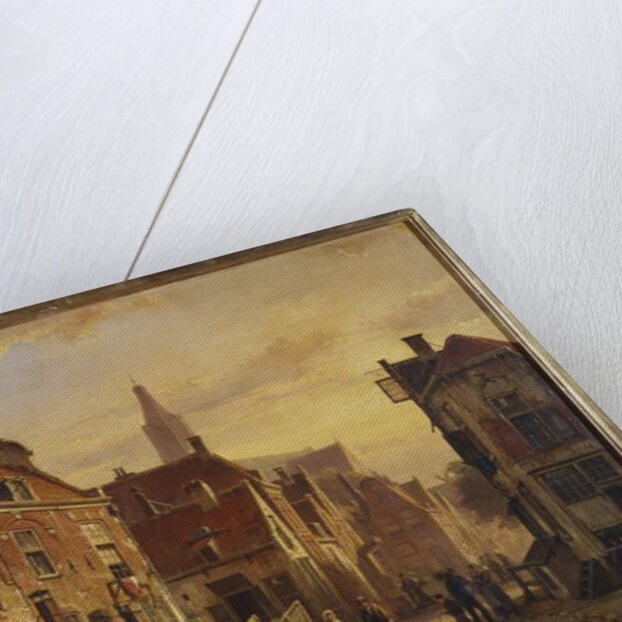 Dutch Street Scene by Willem Koekkoek