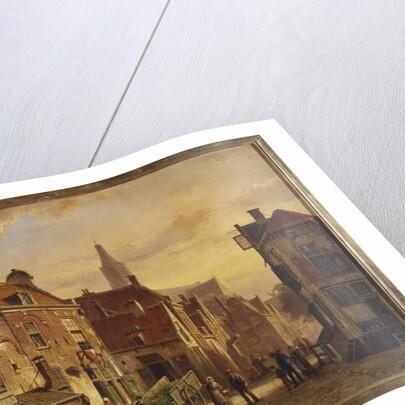 Dutch Street Scene by Willem Koekkoek