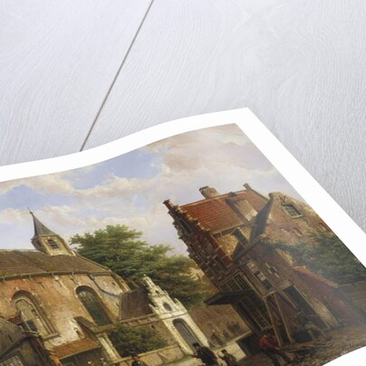 A Street Scene in Delft by Willem Koekkoek