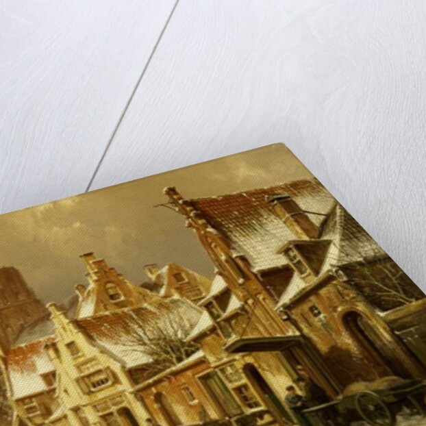 A Winter Street Scene by Willem Koekkoek