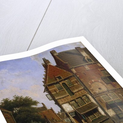 A Dutch Street Scene by Willem Koekkoek