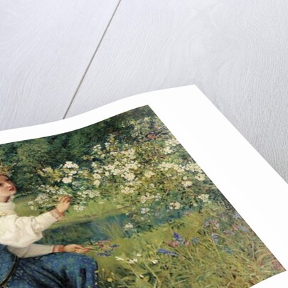 Matilda - Dante, Purgatorio, Canto 28, 1859 by George Dunlop Leslie