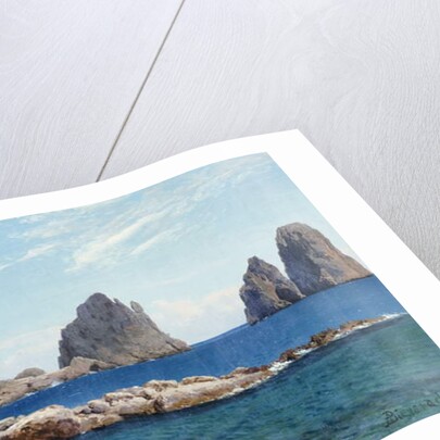 Rowing off the Rocks by Albert Bierstadt