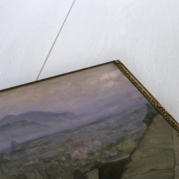 A View of Edinburgh from the Castle, looking across the Esplanade towards Arthur's Seat and Salisbury Crags by John Lavery