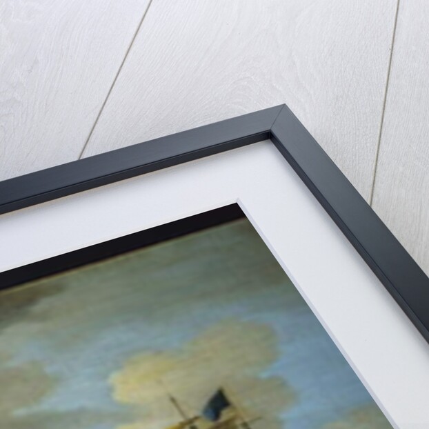 The English Fleet at Anchor with the Admiral's Ship signalling to the Vice and Rear Admirals of the White and Blue Squadrons by Peter Monamy