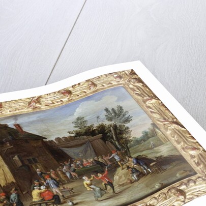 A Wedding Feast in the Courtyard of a Village Inn by Jan van the Elder Kessel