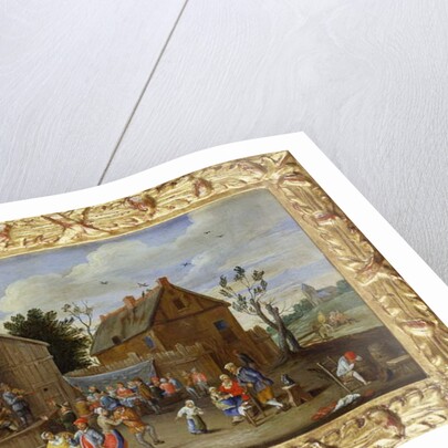 A Wedding Feast in a Courtyard of an Inn by Jan van the Elder Kessel