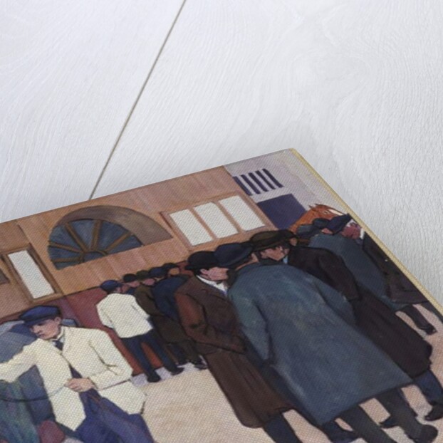 Horse Dealers at the Barbican, 1918 by Robert Polhill Bevan