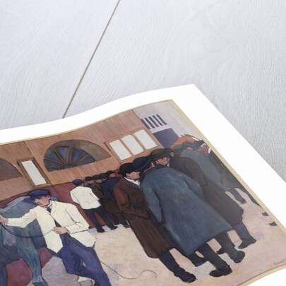 Horse Dealers at the Barbican, 1918 by Robert Polhill Bevan