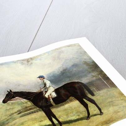 A Gentleman by his Racehorse with Jockey Up on a Racecourse, 1863 by Harry Hall