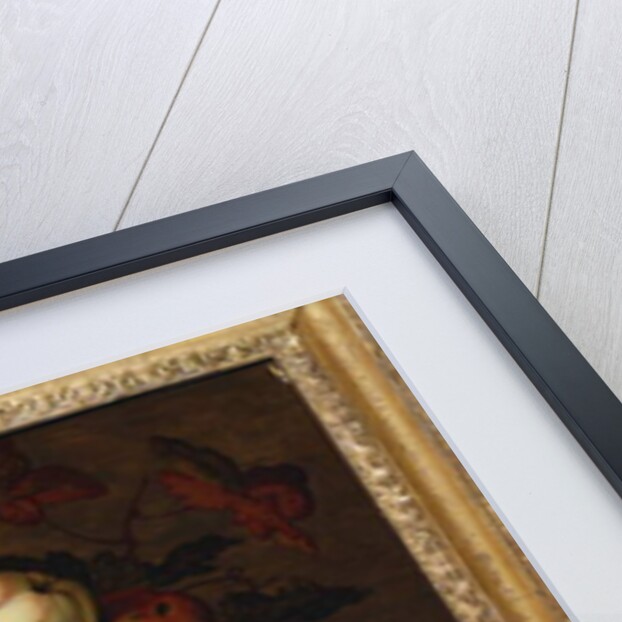 Grapes, Apples, a Peach and Plums in a Basket with Lily of the Valley by Balthasar van der Ast