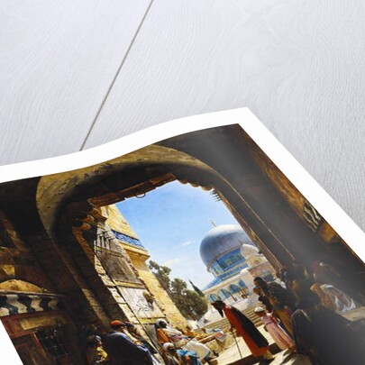 At the Entrance to the Temple Mount, Jerusalem, 1886 by Gustave Bauernfeind